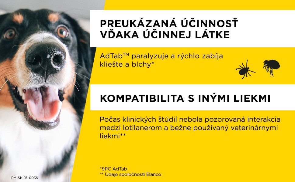 AdTab 450mg Žuvacia tableta pre psov 11-22kg