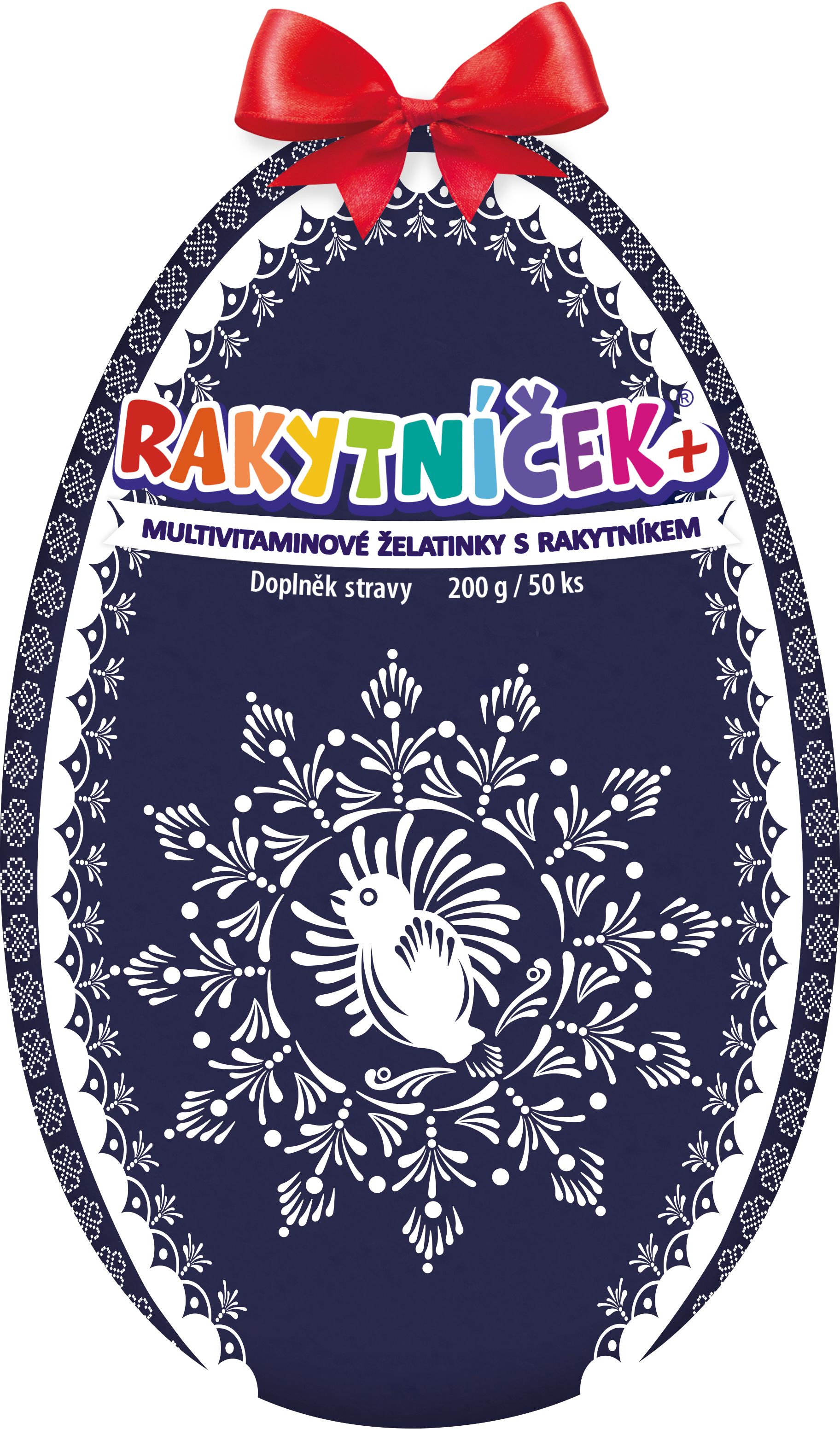 Rakytníček+ želatinky modré vajcia 50 ks