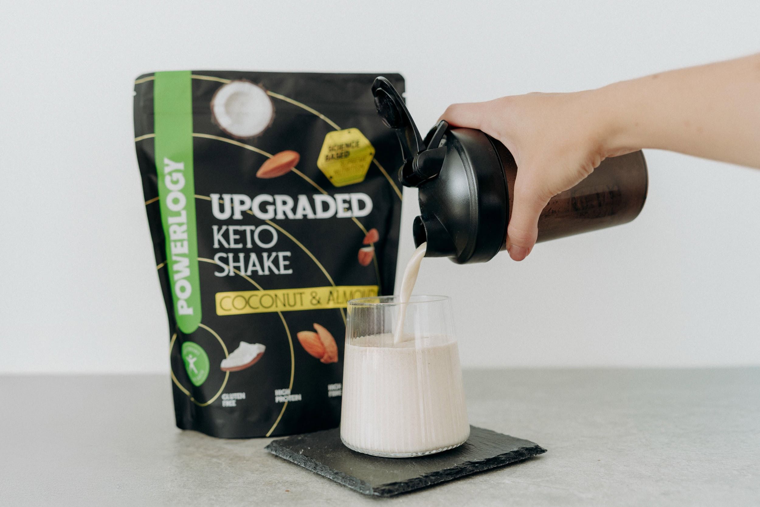 Powerlogy Upgraded Keto Shake Coconut and Almond 600 g