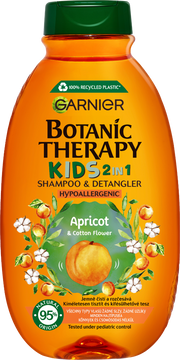 Garnier Botanic Therapy Kids 2v1 šampón & kondicionér, marhuľa a kvet bavlny 400 ml
