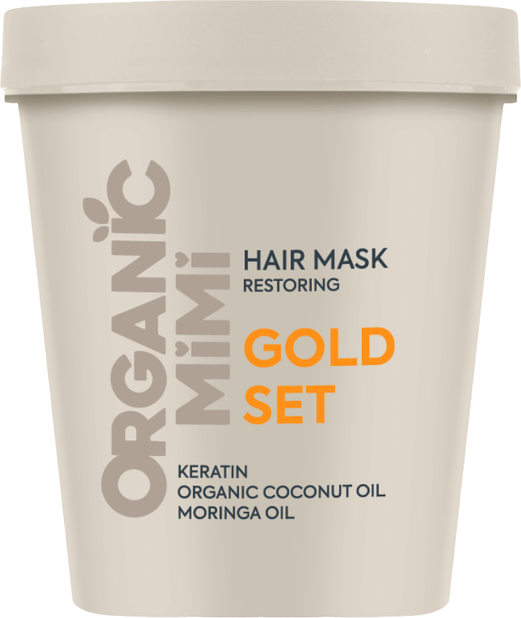 Organic Mimi Gold Set regeneračná maska na vlasy 200 ml