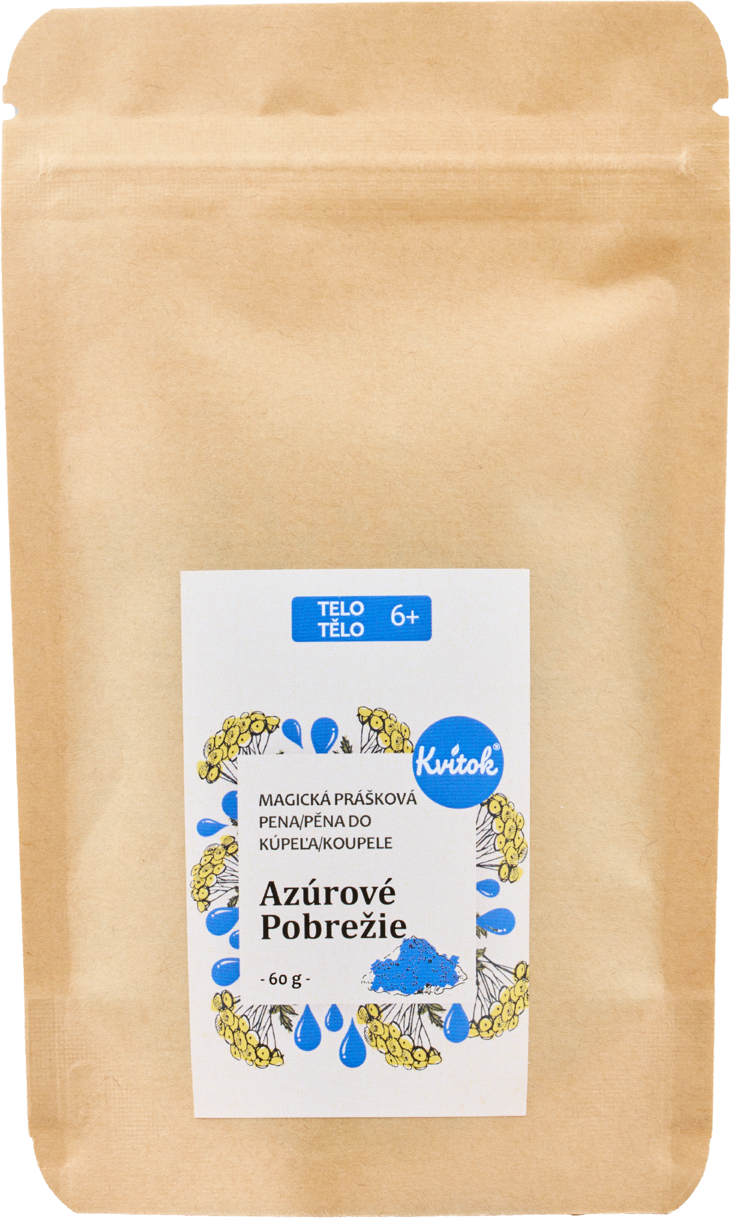 Kvitok Magická pena do kúpeľa Azúrové pobrežie 60 g