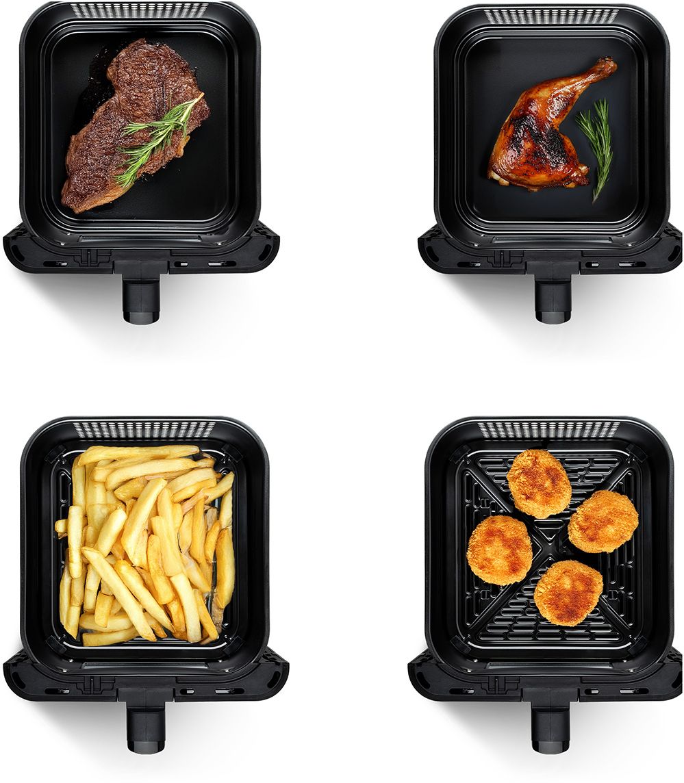 Tesla AirCook DualZone Q670 XXL - multifunkčná duálna digitálna horúcovzdušná fritéza