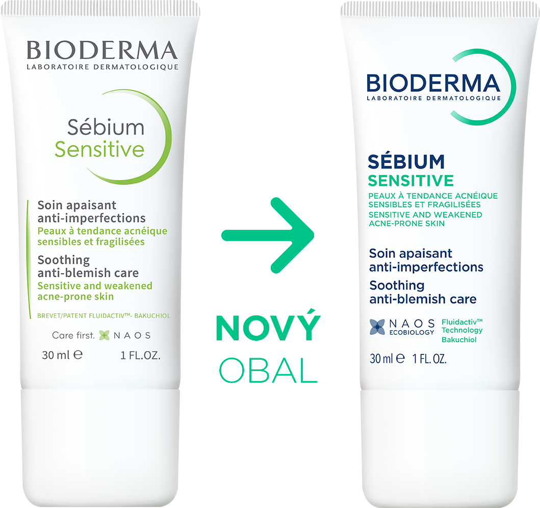 Bioderma Sébium Sensitive upokojujúci a hydratačný krém na pleť s akné 30 ml