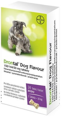 Drontal Dog Flavour 150/144/50 mg 24 tabliet