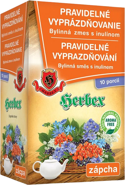 Herbex Bylinná zmes s inulínom pravidelné vyprázdńovanie 140 g