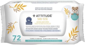 Attitude Vlhčené obrúsky pre citlivú pokožku 72 ks
