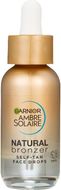 Garnier Ambre Solaire Natural Bronzer samoopaľovacie kvapky na tvár, 30 ml