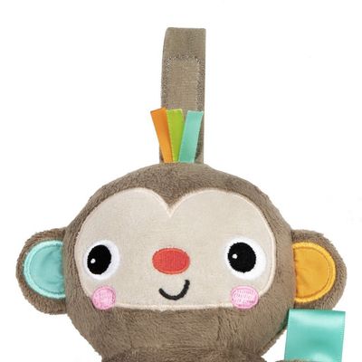 Bright Starts Hračka s melódiou na C krúžku Pull, Play & Boogie™ opice 0m+