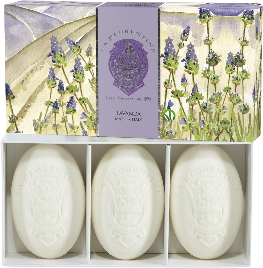 La Florentina Kazeta mydiel s levanduľou 450 g