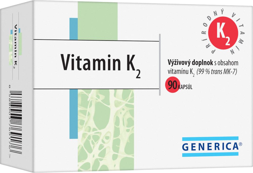 Generica Vitamín K2 90 kapsúl