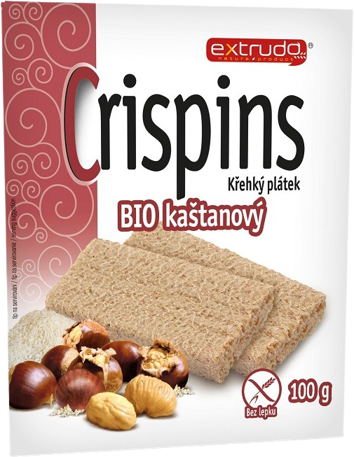 Crispins BIO gaštanový krehký plátok 100 g