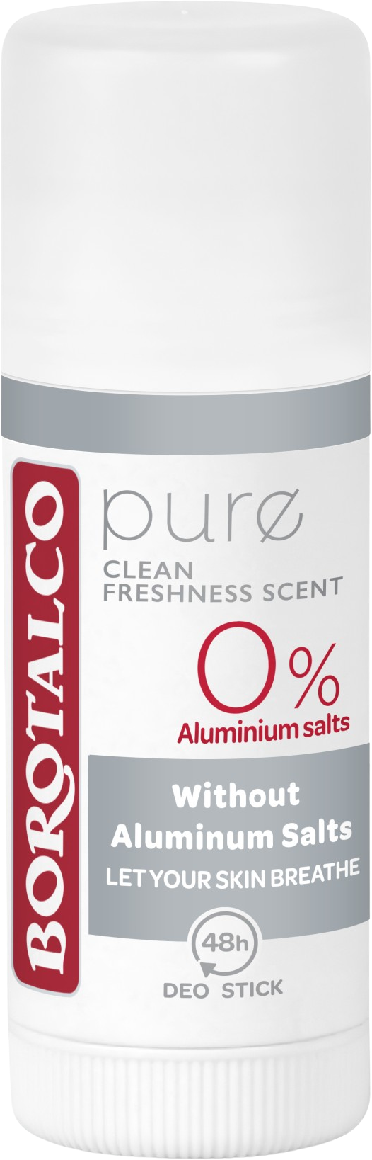 Borotalco Pure Deodorant stick, bez obsahu hliníkových solí Unisex 40 ml