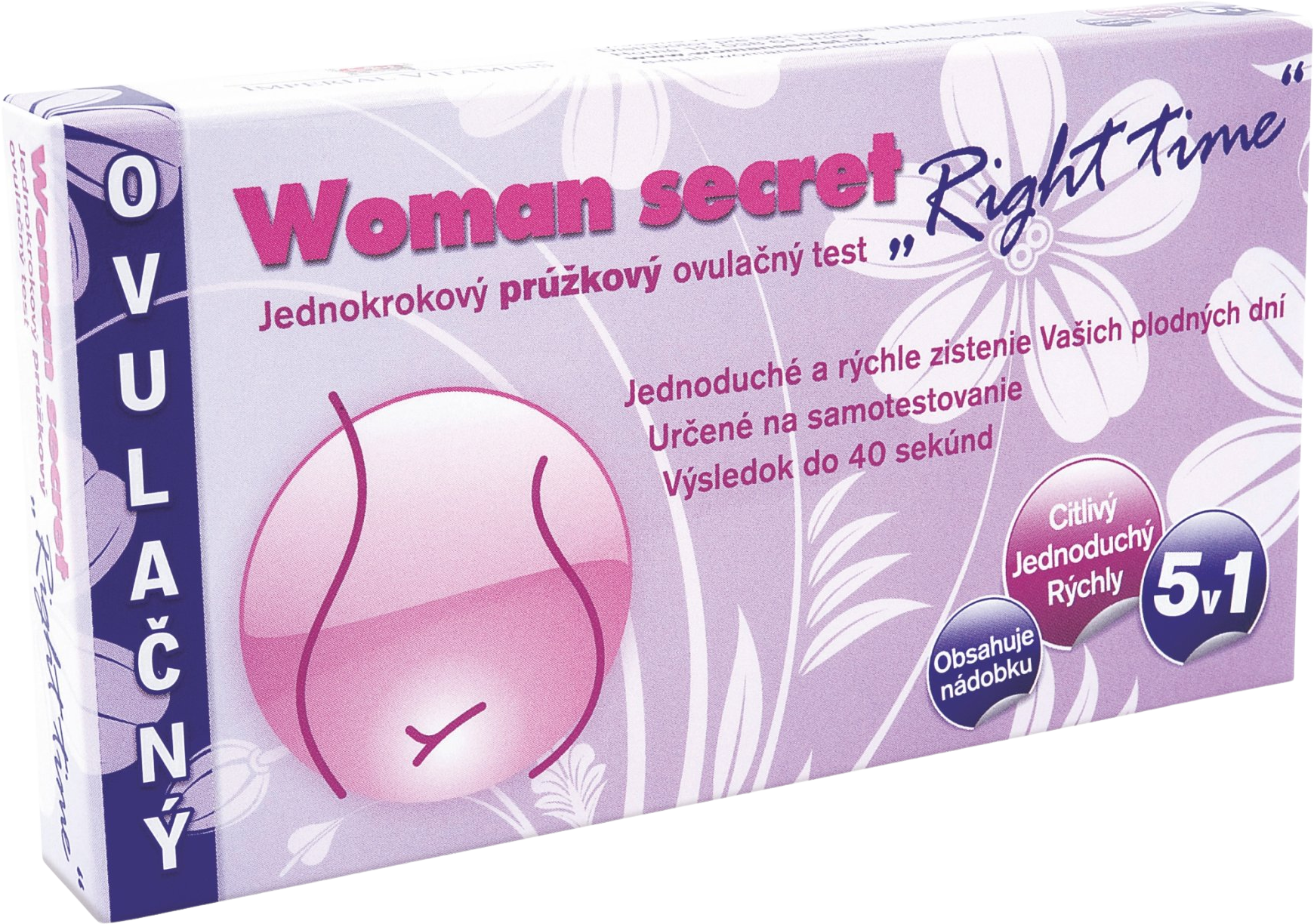 Woman Secret Right time ovulačný test prúžkový 5 ks