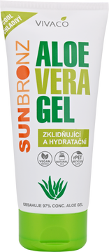 Vivaco Sun bronz Aloe vera chladivý gel 97% 200 ml