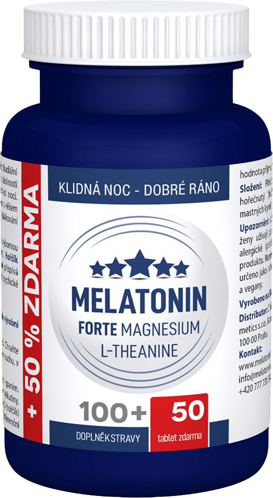 Clinical Nutricosmetics Melatonín Forte Magnesium L-Theanine 150 tabliet