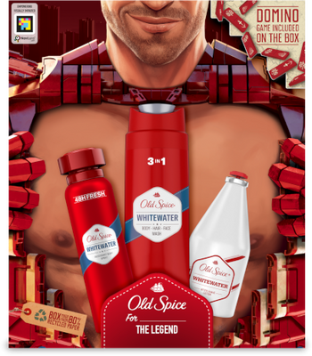 Old Spice Whitewater Ironman darčeková sada s deodorantom v spreji 150ml, sprchovým gélom 250ml a vodou po holení 100ml