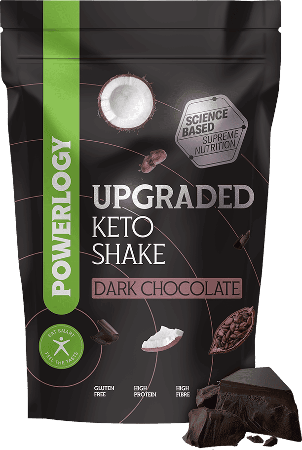 Powerlogy Upgraded Keto Shake Dark Chocolate 600 g