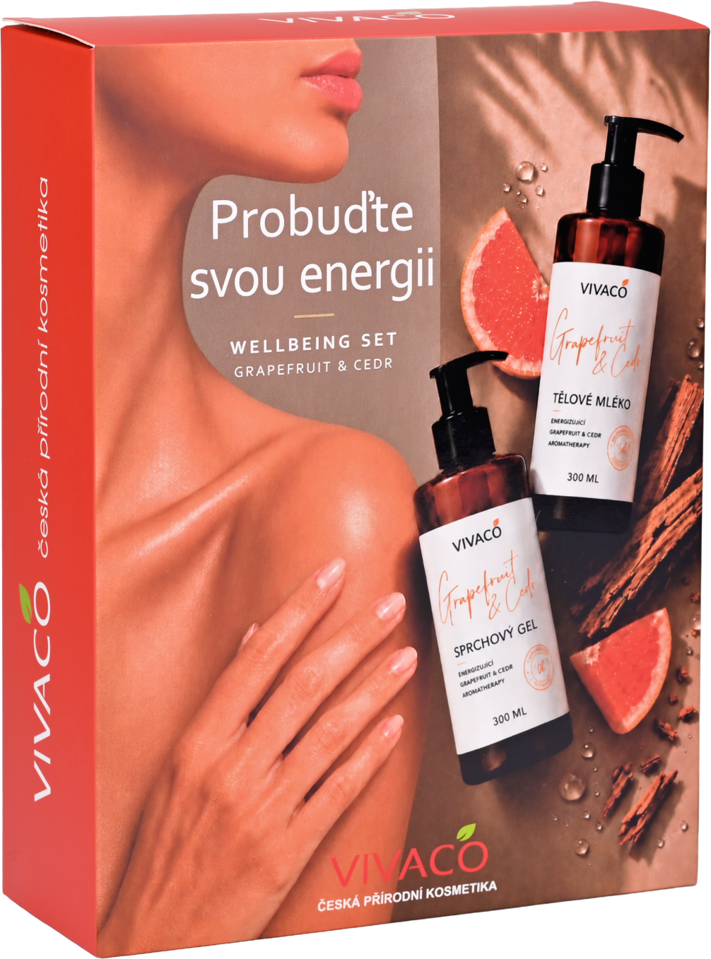 Vivaco Darčeková kazeta Grapefruit a Cédr 2 x 300 ml