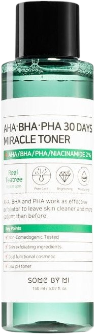 Some by mi AHA BHA PHA 30 Days miracle toner, čistiace tonikum 150 ml