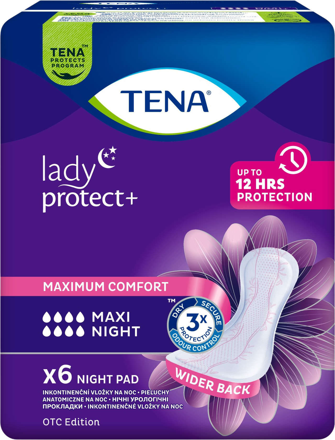 Tena Lady Maxi Night Inkontinenčné vložky 6 ks