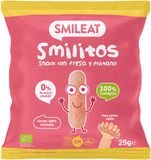 Smileat Organic Kukuričné chrumky Smilitos s jahodovou a banánovou príchuťou 25 g