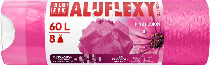 Alufix Aluflexy voňavé vrecia na odpadky s vôňou čajového kvetu 8 x 60 l