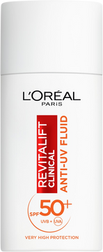 L'Oréal Paris Revitalift Clinical denný anti-UV fluid s veľmi vysokou ochranou s SPF50+ a vitamínom C 50 ml