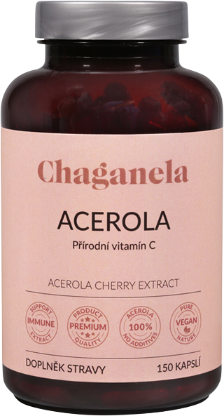 Chaganela Acerola (prírodný vitamín C) 150 kapsúl