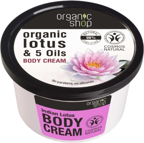 Organic Shop Indický lotos - Telový krém 250 ml