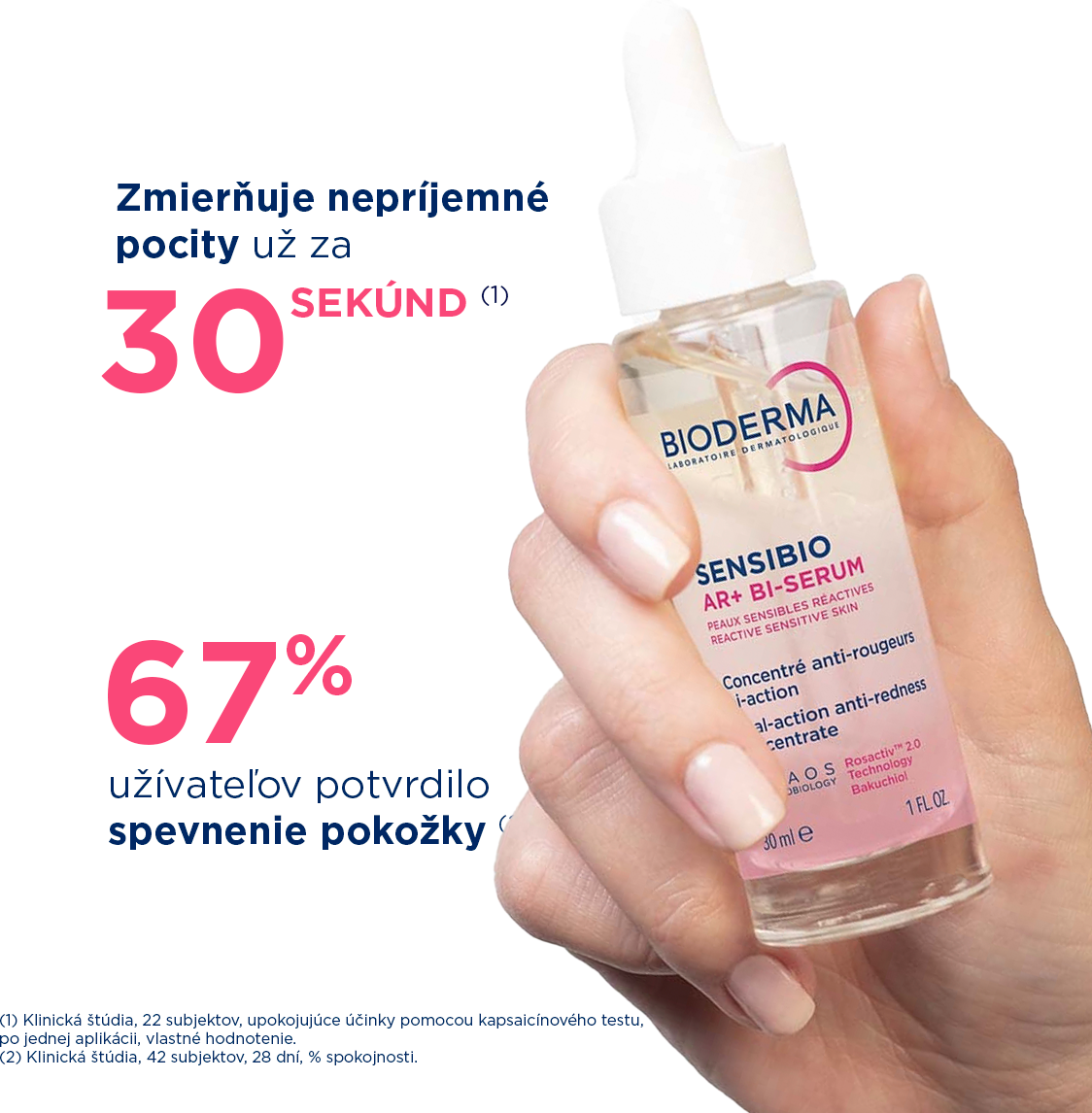 Bioderma Sensibio AR+ BI-sérum na zmiernenie začervenania a redukciu vrások 30 ml