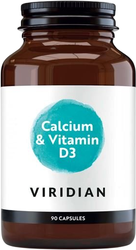 Viridian High Potency Calcium & D3 (Vápník s vitamínom D3) 90 kapsúl