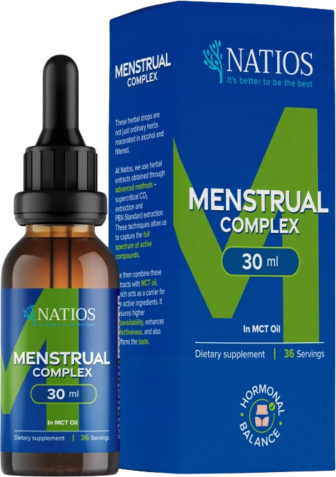 Natios Menstrual Complex, Bylinné kvapky v MCT oleji 30 ml