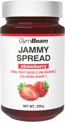 GymBeam Jammy Spread strawberry 220 g