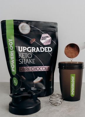 Powerlogy Upgraded Keto Shake Dark Chocolate 600 g