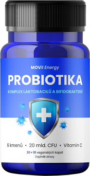 MOVit Energy Probiotiká - komplex laktobacilov a bifidobaktérií 40 kapslí