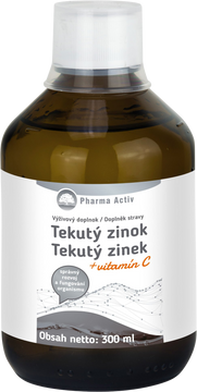 Pharma Activ Tekutý zinok + Vitamín C 300 ml