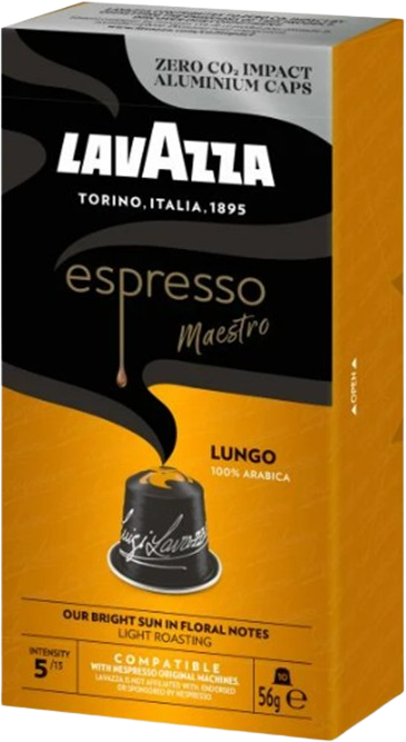 Lavazza Kapsle Nespresso, espresso Maestro lungo 10 ks