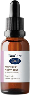BioCare vitamín B12 kvapky v bioaktívnej forme metylkobalamínu a adenosylkobalamínu 15 ml