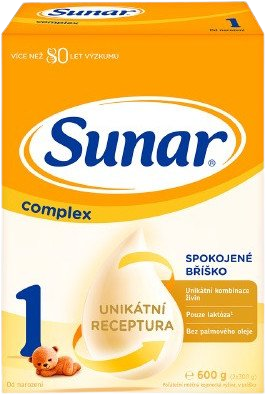 Sunar Complex 1 počiatočné dojčenské mlieko 600 g