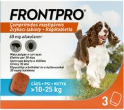 FRONTPRO Antiparazitárne žuvacie tablety pre psov (10-25 kg) 3 ks