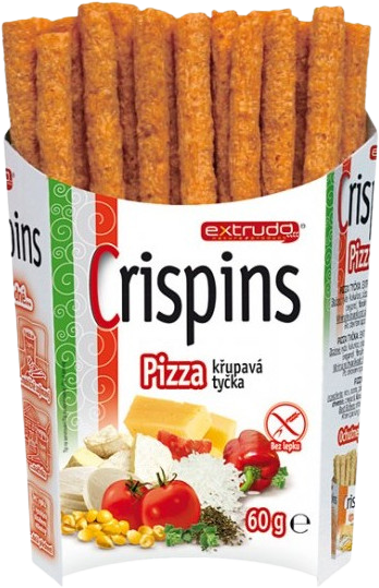 Extrudo Extrufo Crispins tyčky pizza 60g 60 g