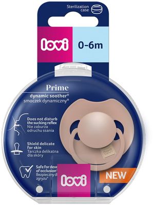 LOVI Cumlík silikónový dynamický Prime 0-6m Blush