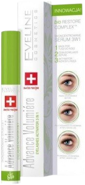 Eveline Advance Volumiére Bioaktivujúce sérum na mihalnice 3v1 10 ml
