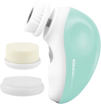 TouchBeauty 1387A Čistiaca kefka na pleť 3v1, zelená