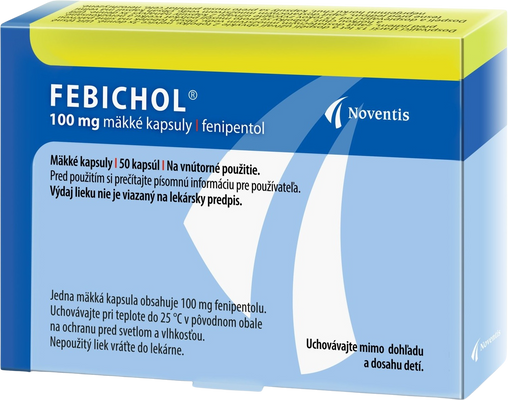 Noventis Febichol 100 mg 50 kapsúl