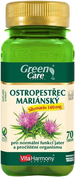 VitaHarmony Pestrec Mariánsky - Silymarín 140 mg 70 tobolek