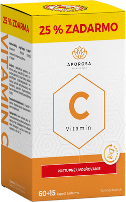 Aporosa Prémiový Vitamín C 700 mg s postupným uvoľňovaním 75 kapsúl