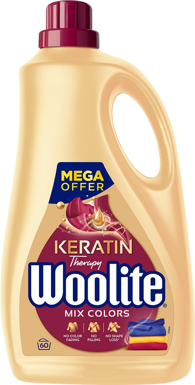Woolite Mix Colors Keratin prací gél 60 praní 3.6 l