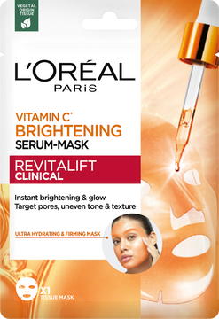 L'Oréal Paris Revitalift Clinical rozjasňujúca pleťová maska s vitamínom C,